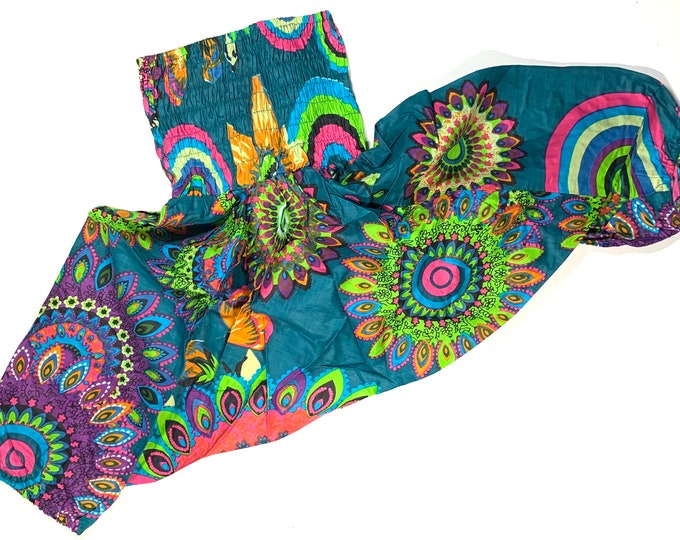 Child Size 3 Toddler, Cotton Harem Pants, Kids Drop-Crotch Trousers, Ali Baba, Afghan Pants