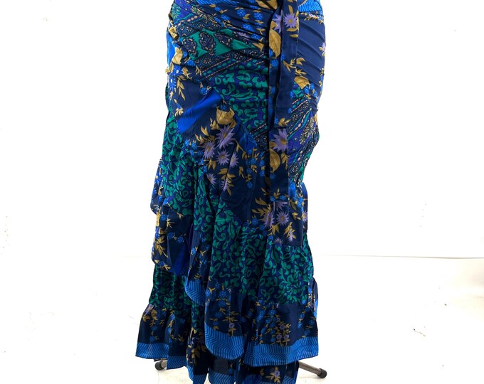 Kezia Gypsy Silk Wrap Skirt OneSize Plus - Can be worn as a dress  (SKU:931-10431)