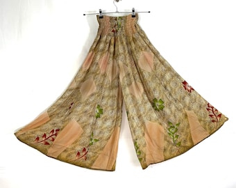 Eloise Culottes. Summer Silk, One size with Elasticated Waist. Palazzo Pants, Wide Leg, Flow pants Why buy boring?