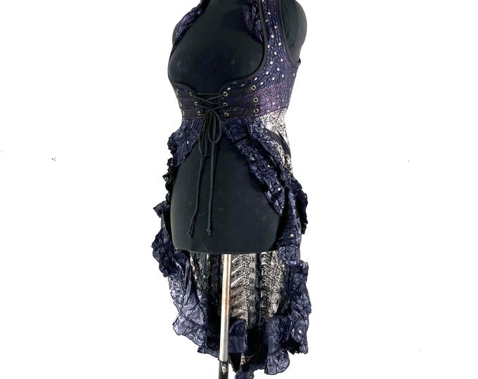 L Alaxi Bustier Dress - Underbust Corset Dress - Vintage Silk (SKU: 2113-8085)