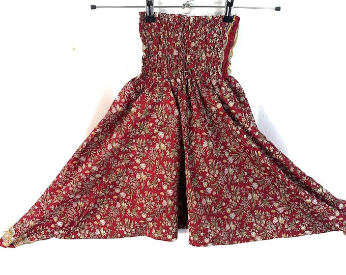 Child Size 5, Silk Harem Pants, Kids Drop-Crotch Trousers, Ali Baba, Afghan Pants.