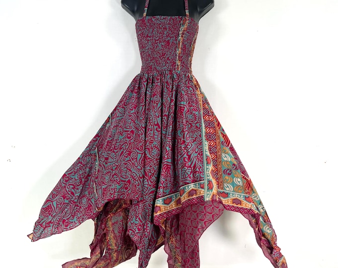 Aurora Fairy Dress, Long Summer Silk Tall Girl Sundress 45" (One Size  SKU:902-10593)