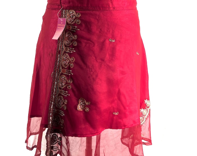 Aari Tari Mini Wrap Skirt - 2 layer (SKU:2010-9844)