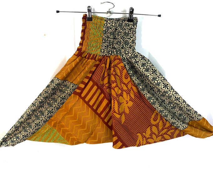 Child Size 5, Silk Harem Pants, Kids Drop-Crotch Trousers, Ali Baba, Afghan Pants.