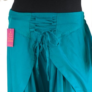 Aqua Tulip Palazzo Pants in Rayon (Split open leg harem trouser) Why buy boring?