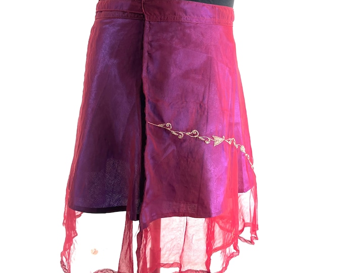 Aari Tari Mini Wrap Skirt - 2 layer (SKU:2010-9841)