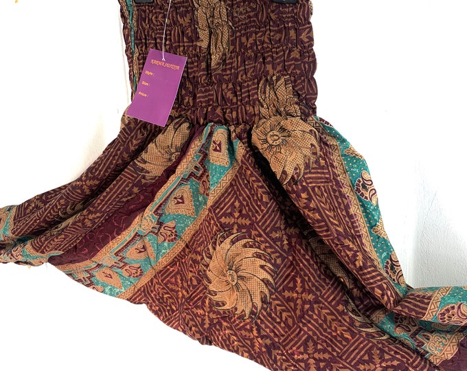 Child Size 2 Silk Harem Pants for toddler, Children's Afghans, drop-crotch, Ali Baba, unisex kids trousers.