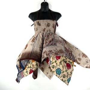 Vestido midi de seda Agetha con busto 2XL - Vestido de maternidad de verano SKU: 908-7350