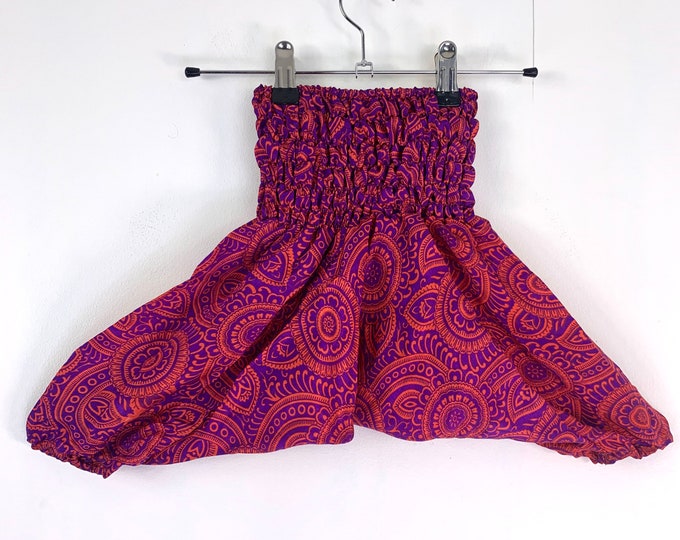 Child Size 1 Baby, Silk Harem Pants, A perfect gift, great for nappies. Kids Drop-Crotch Trousers, Afghani Pants