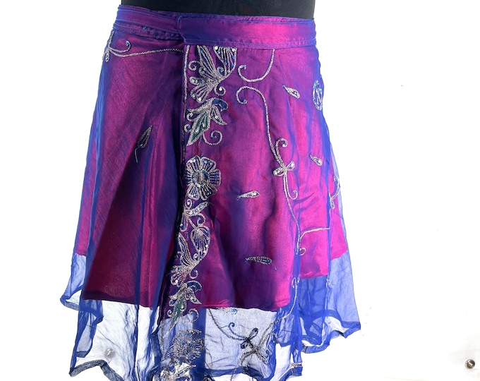 Aari Tari Mini Wrap Skirt - 2 layer (SKU:2010-9846)