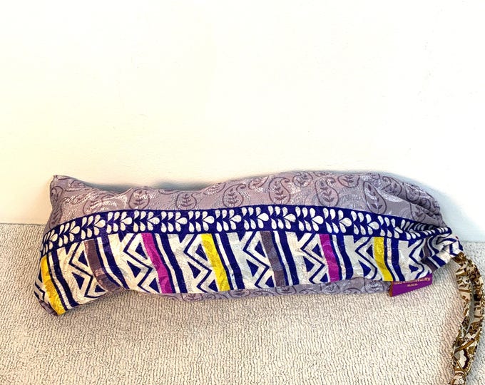 10 Silk Festive Bottle Bags. (9"x18"  20cm x 43cm internal size) Made from recycled silk saris.