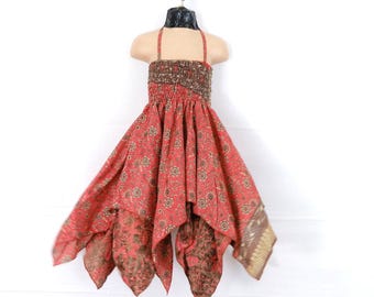 Girls Silk Fairy Dress; 2-6 years - Hard Wearing - Easy Clean (SKU:900-2504)