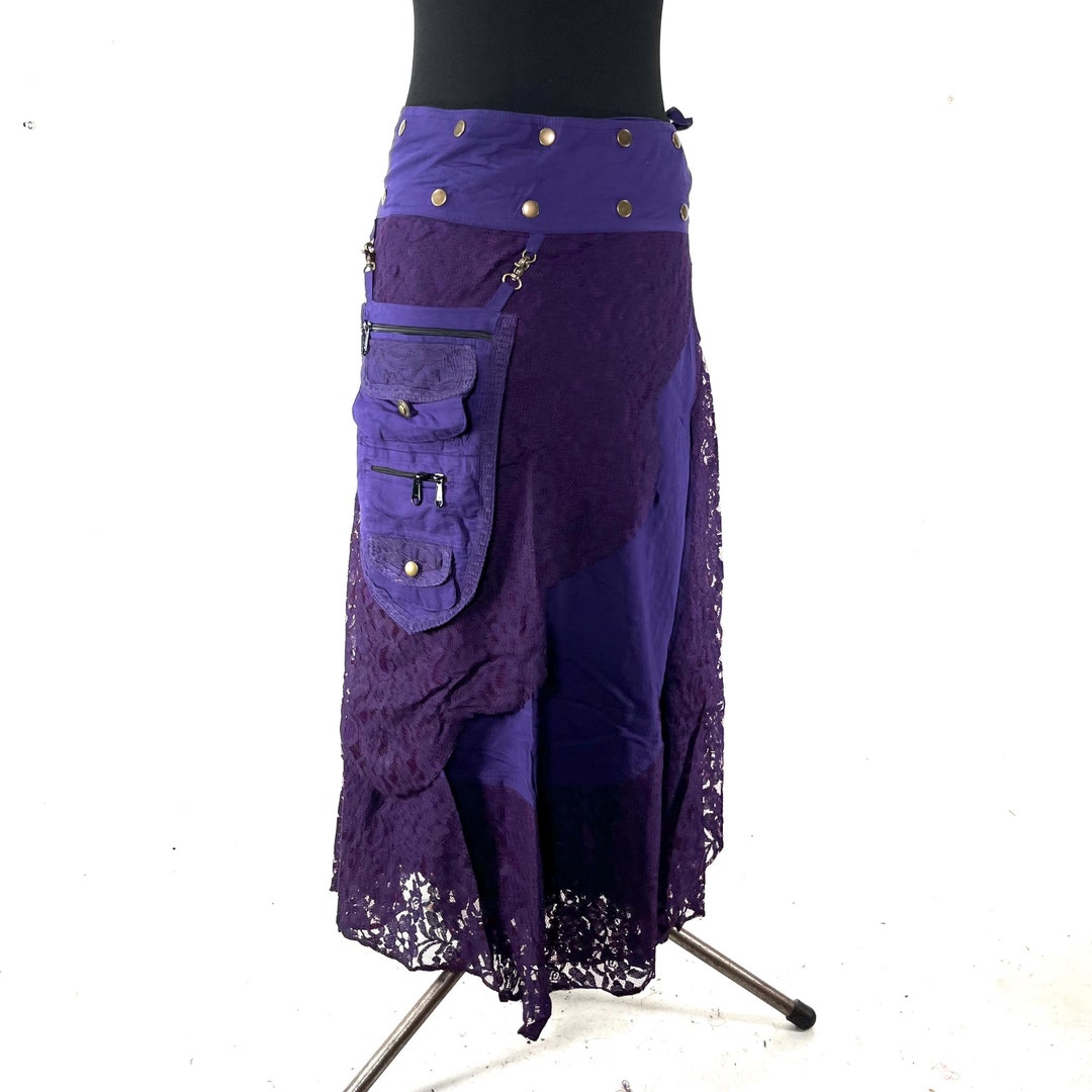 Purple Wrap Skirt Jacket