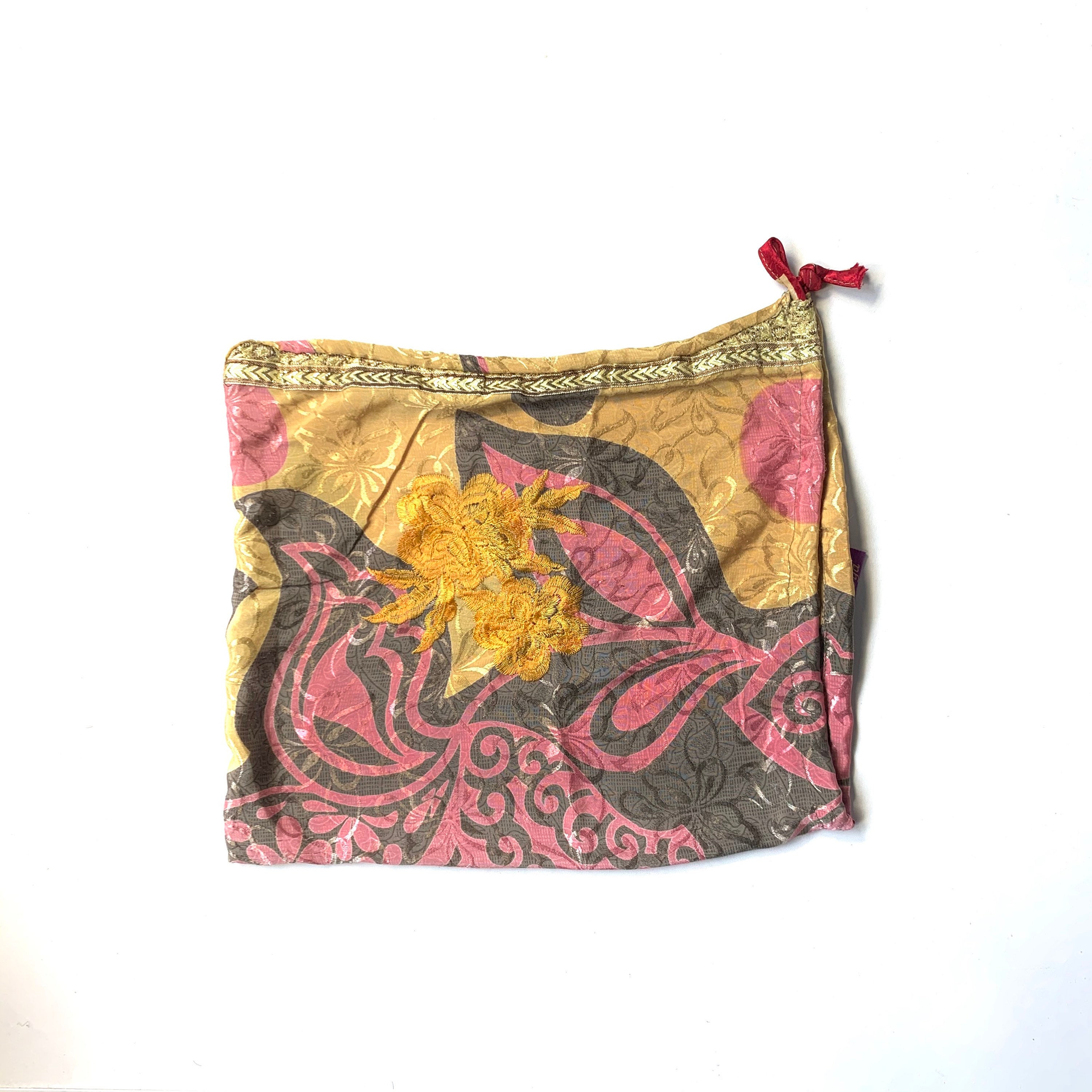 Silk Drawstring Bag. The Recycled Reusable Gift Wrap. Etsy