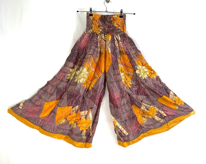 Eloise Culottes. Summer Silk, One size with Elasticated Waist. Palazzo Pants, Wide Leg, Flow pants Why buy boring?