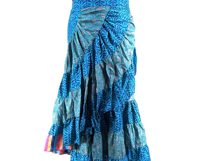 Kezia Gypsy Silk Wrap Skirt - Can be worn as a dress  (SKU:930-9924)