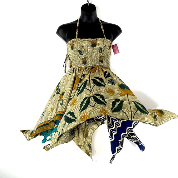 XL Gina Midi Fairy Dress - Plus Size - 38" Long - Summer Silk (SKU:906-7329)