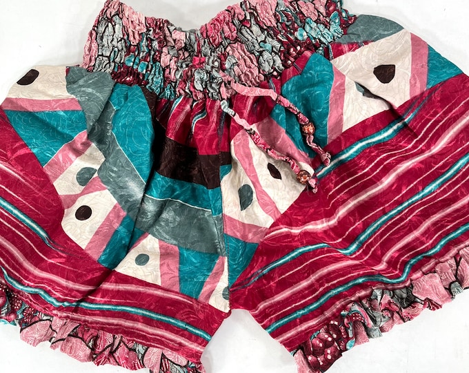 M/L. Silk Venus Shorts; Sexy Hot Pants, Soft Silky Boho Booty Shorts SKU:SS2-7561
