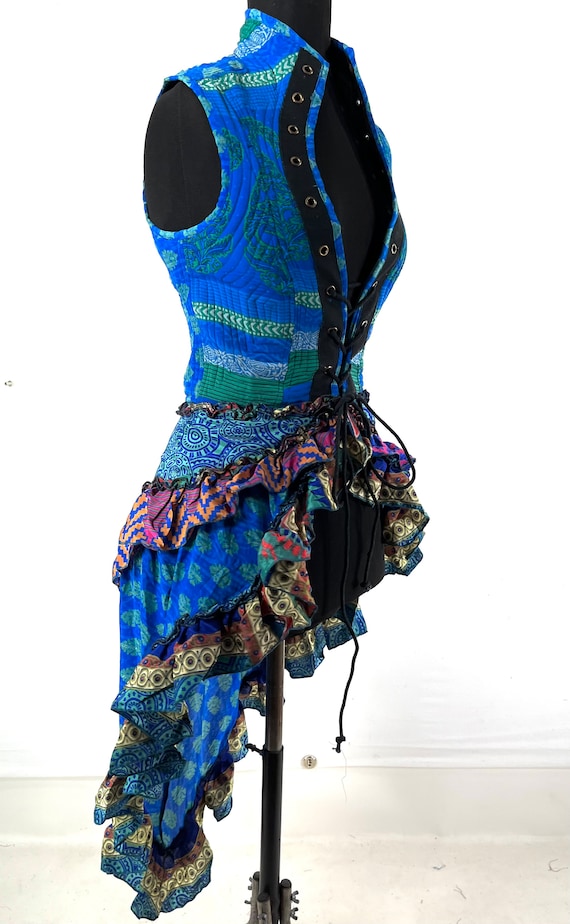 steampunk corset dress uk Fantasy Medieval Corset Dress, Steampunk Witch Corset Dress