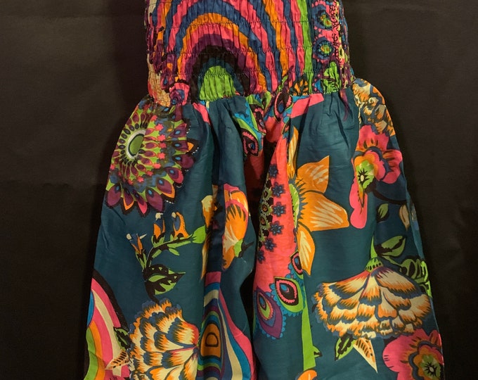 Child. Size 4 Harem Pants, Cotton. Kids Drop-Crotch Trousers, Ali Baba, Afghan Pants