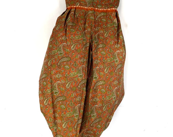 S/M Festival Pants Silk; Palazzo Pants Zip Pocket Trousers, Harem Pants (SKU:800-5068)