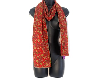 Light Silk Scarf, comes in a Special Carry or Gift Bag 78” (198cm) wide & 12” (30cm) long. The classic beautiful gift for her.