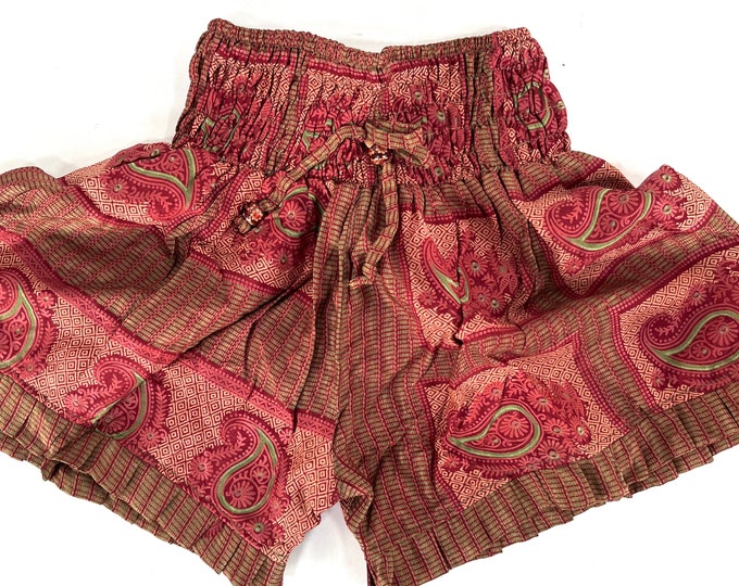 S/M. Silk Venus Shorts; Sexy Hot Pants, Soft Silky Boho Booty Shorts SKU:SS1-7552
