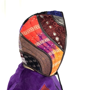 Avalon Hood. Beautiful silk satin brocade. Great for LARP, Pixies, Cosplay & Renaissance festivals. Girlfriend gift