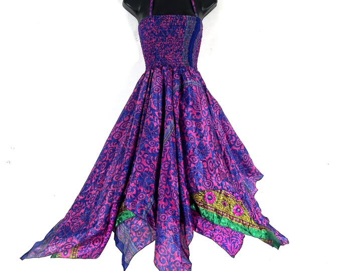 Aurora Fairy Dress, Long Summer Silk Tall Girl Sundress 45" (One Size  SKU:902-10598)