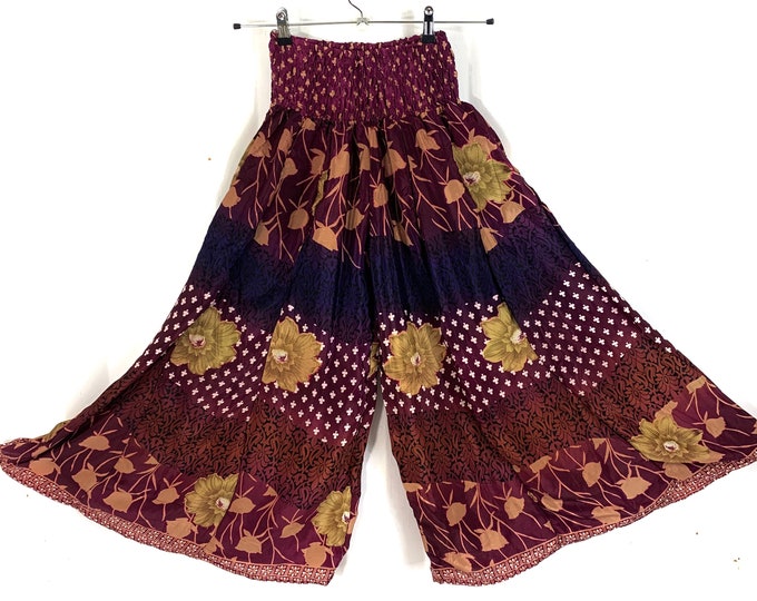 Eloise Culottes. Summer Silk, One size with Elasticated Waist. Palazzo Pants, Wide Leg, Flow pants. Why buy boring?