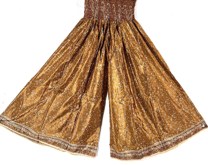Corlissa Plus Plus Size Culottes in Summer Silk with 2XL Elasticated Waist, Great for a fuller figure. (Wide Leg Palazzo Pants) SKU:837-8622