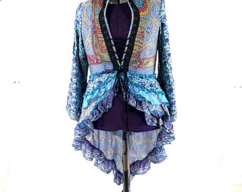 4XL Seraphina Corset Dress - Silk - Long Sleeves (SKU:1011-9281)