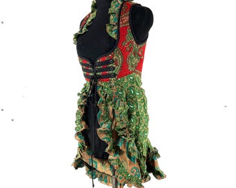 M Celeste Underbust Corset Dress - Steampunk - adjustable skirt (SKU:981-9562)