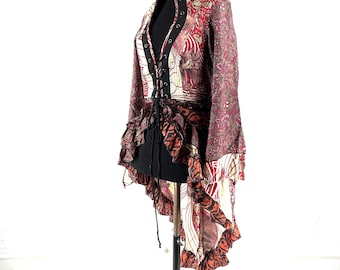 M Seraphina Corset Dress, Silk, Long Sleeves.  SKU:1006-7164