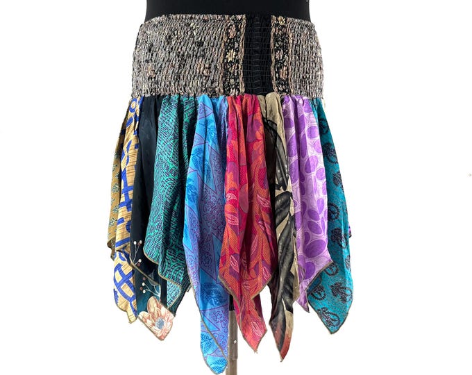 XL. Lilly Short Plus Size Mini Skirt. Harem style waist gives comfortable fit & flexibility. SKU:748-9432