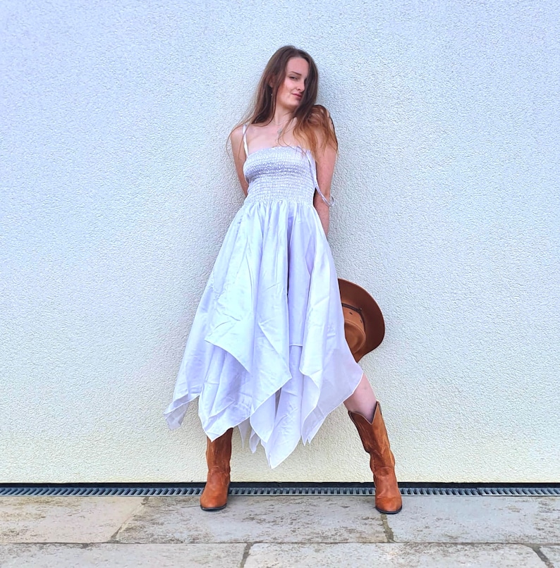 The Fairy Dress in Summer Silk. (The Perfect Bridesmaid, Dance Party Dress) Flattering Very Comfortable. image 1