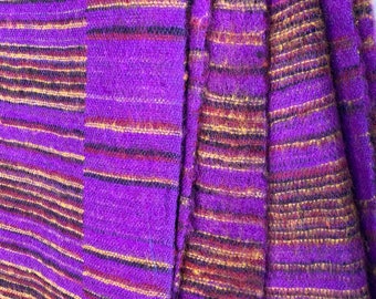 Purple Cosy Blanket 4 parties festivals & snuggling. A lovely soft touch, warm, lightweight Shawl, Blanket Scarf, Throw.