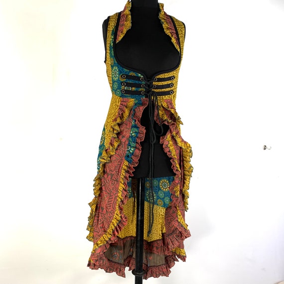 S. Celeste Underbust Corset Dress. Bustier With Adj Tail Length. Vintage  Silk. Steampunk, Fairy, Renaissance SKU:985-5438 