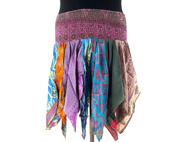 XL. Lilly Short Plus Size Mini Skirt. Harem style waist gives comfortable fit & flexibility. SKU:748-9443