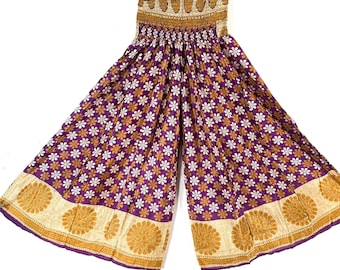 2XL Corlissa Culottes -  Wide Leg Palazzo Pants - Summer Silk (SKU:837-8646