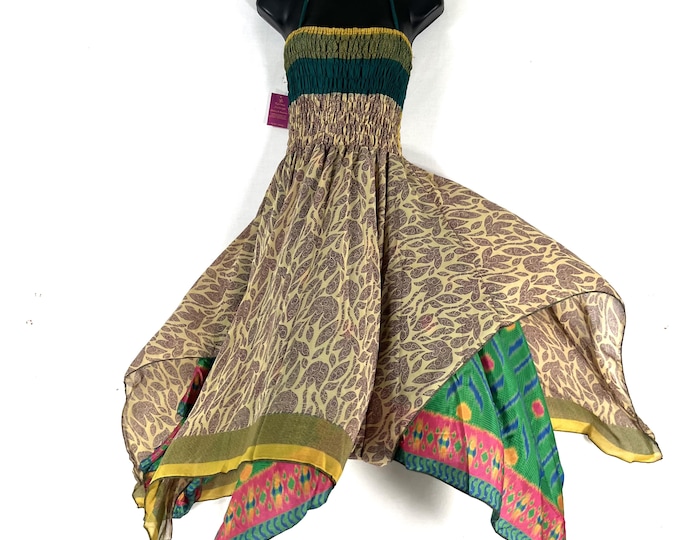 Aurora Fairy Dress, Long Summer Silk Maxi, Tall Girl Sundress 47" (One Size  SKU:902-10576)