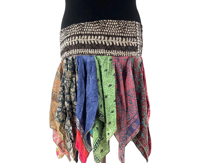 XL. Lilly Short Plus Size Mini Skirt. Harem style waist gives comfortable fit & flexibility. SKU:748-9433