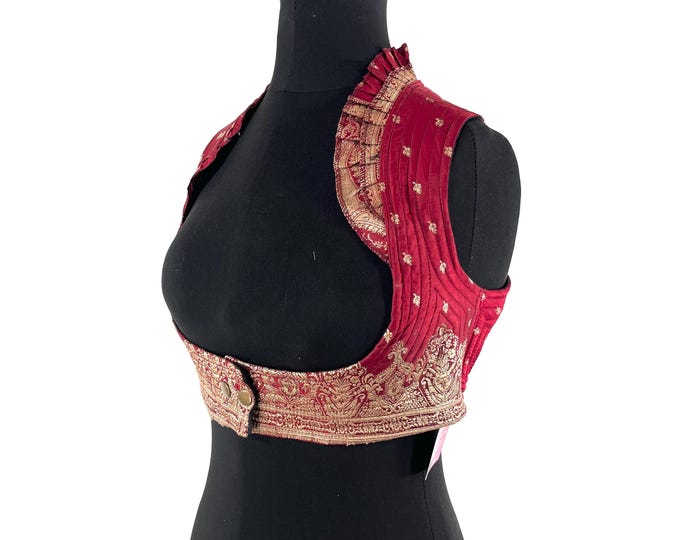 M. Underbust Corset Bustier Silk Brocade Top  SKU:442-9351