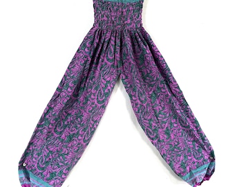 Tina Silk Pantaloon - One Size - Gypsy High Crotch Harem Trousers SKU:840-9421