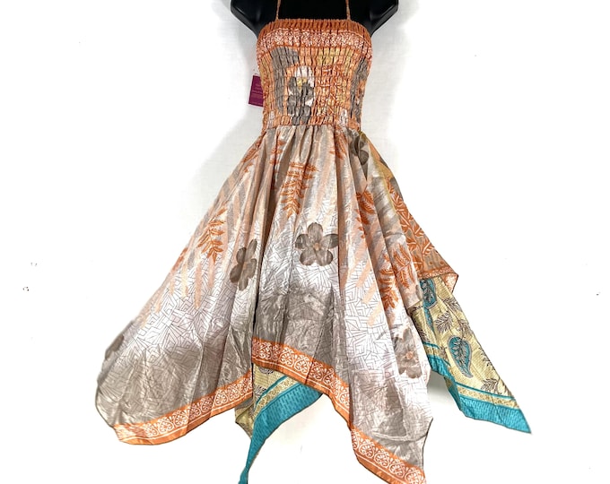 Aurora Fairy Dress, Long Summer Silk Maxi, Tall Girl Sundress 47" (One Size  SKU:902-10575)