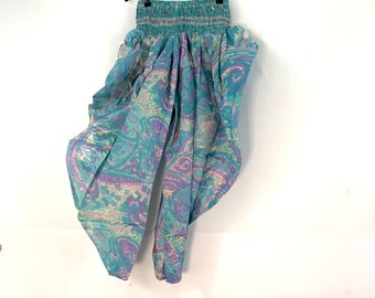 Caroline Waterfall Harem Pants. Silk. One Size Elasticated - Etsy UK