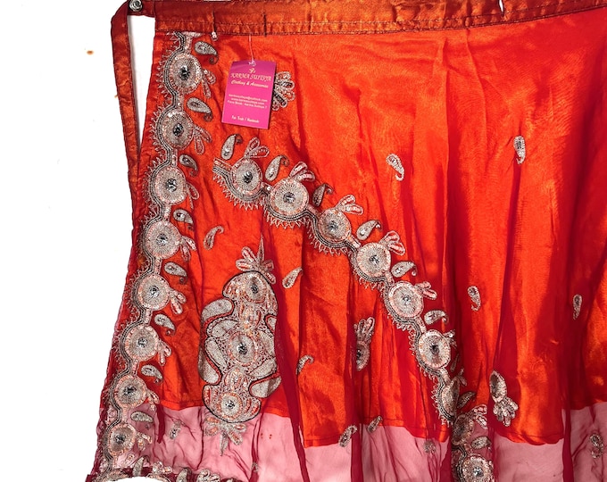 Aari Tari Mini Wrap Skirt - 2 layer (SKU:2010-9845)