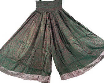 2XL Amy Culottes - Silk Brocade - Wide Leg Palazzo Pants (SKU:812-7452)
