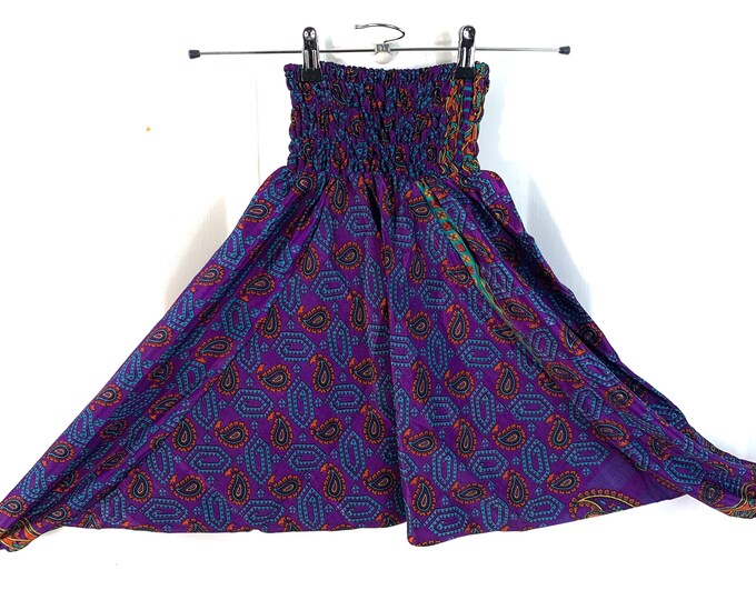 Child Size 5, Silk Harem Pants, Kids Drop-Crotch Trousers, Ali Baba, Afghan Pants.