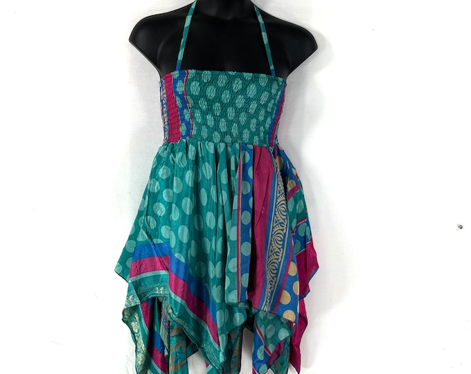 Gina Fairy Dress - Plus Size - 38" Long - Summer Silk (SKU:906-7854)